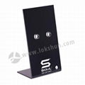 High Quality L Shape PMMA Acrylic Earphone Promotion Display Holder 3