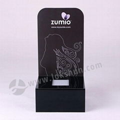 Customized Black Acrylic Electronic Products Display Stand With LED