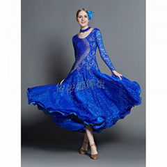 Taior-Made Royal Blue Ballroom Dance Dress Ballroom Gown Standard Dress Smooth