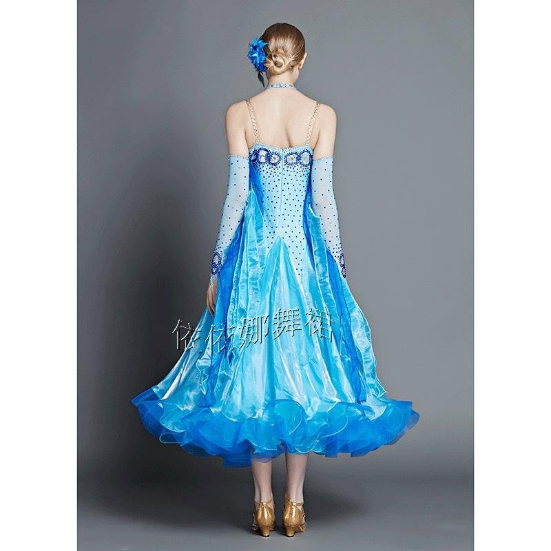 Online Designer Ballroom Dance Dress Dancegown for Women 2