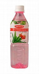 OKYALO Wholesale 500ml Aloe vera juice drink with Strawberry flavor