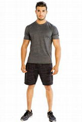 Dark Grey Half-Sleeve Tees at Running Clothings