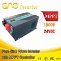 24V 1500W Low Frequency Pure Sine Wave Inverter with MPPT Solar Controller  4
