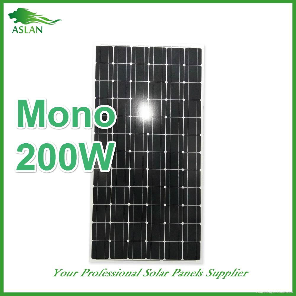 Mono-Crystalline 200W Solar Panel