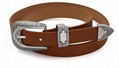 pu leather new stle belts with antique silver hardware