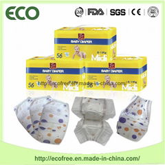 high absorbent & Breathable with Big Waist Band Ecofree Baby Diaper