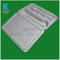 OEM compostable custom pulp packaging tray 3