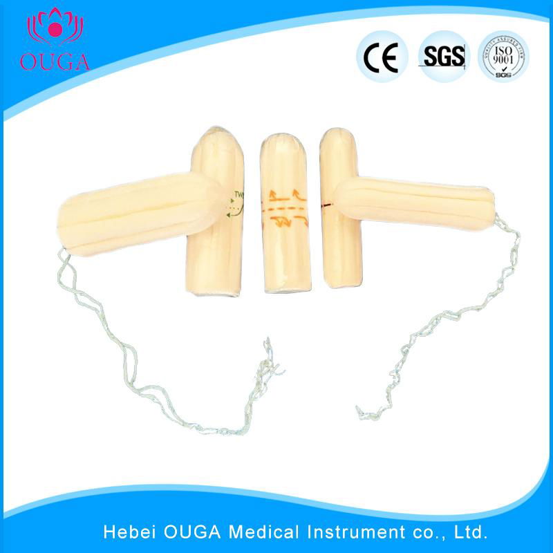 Natural non-irritative cotton material feminine tampons 2