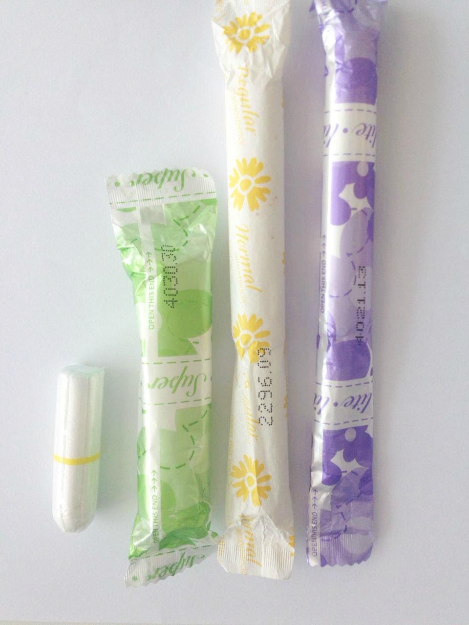 Natural non-irritative cotton material feminine tampons 5