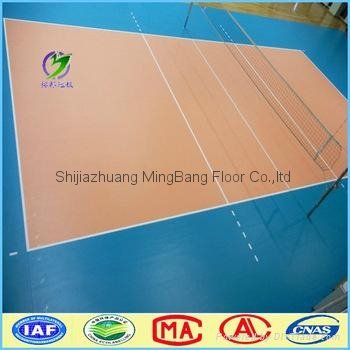 2016 new products indoor play mat volleyball sports floor pvc flooring 2