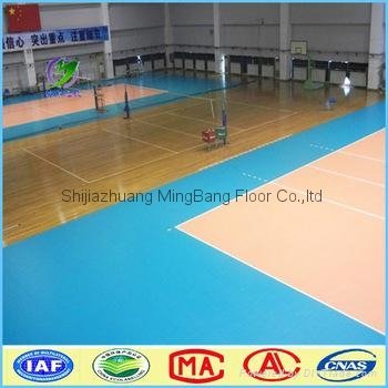 2016 new products indoor play mat volleyball sports floor pvc flooring 3