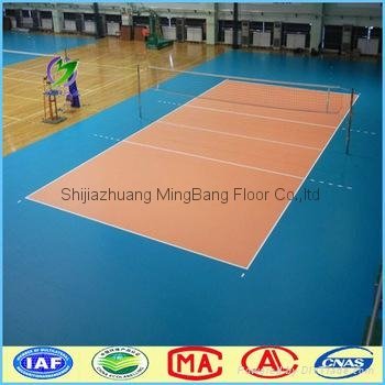 2016 new products indoor play mat volleyball sports floor pvc flooring 4