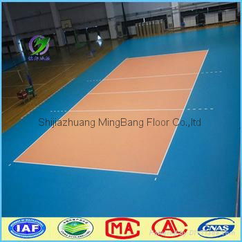 2016 new products indoor play mat volleyball sports floor pvc flooring 5