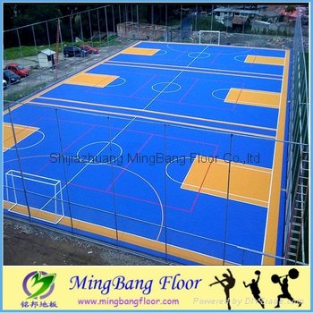 Portable Outdoor Interlocking PP Floor For multi court use 3