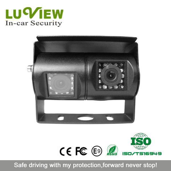 12-24V HD Nightvision IR Dual Lens bus camera