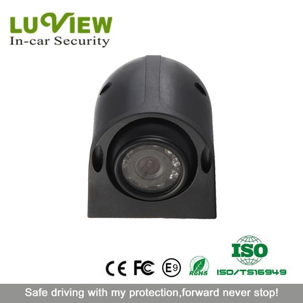 hidden side view car camera with plastic cover