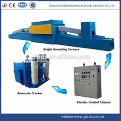 mesh belt protective atmosphere annealing heat treatment furnace in industrial