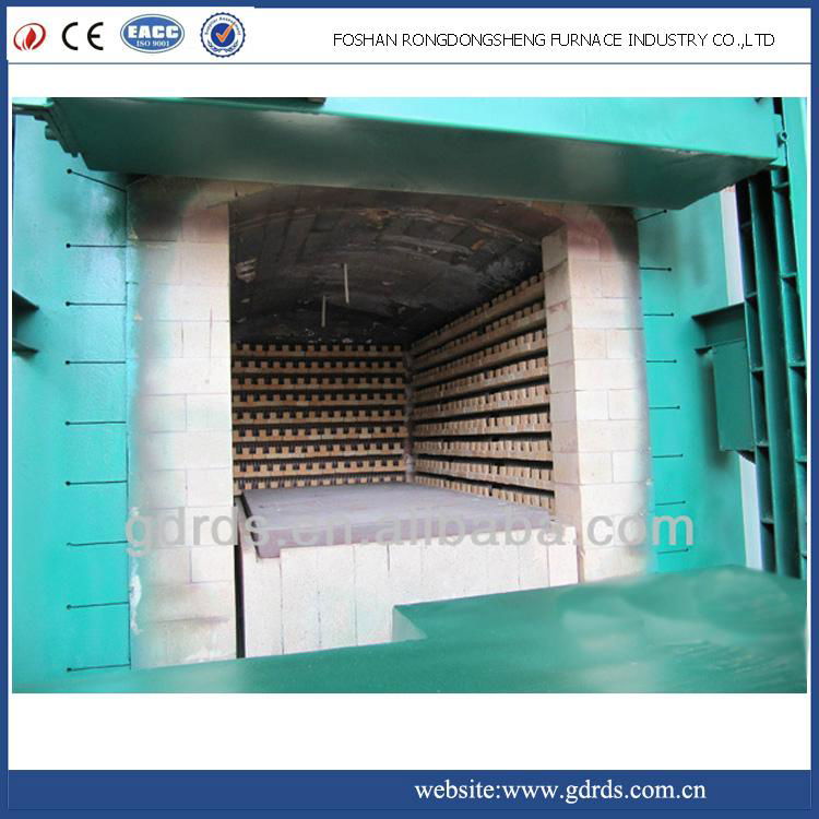 Large loading capacity car type electric heating industrial annealing furnace 4