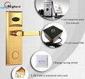 Golden security electronic smart hotel rfid card hotel door locks 1