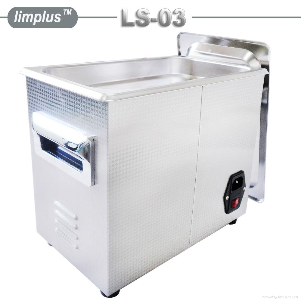 Limplus knob control ultrasonic cleaner with timer and heater 3liter 5