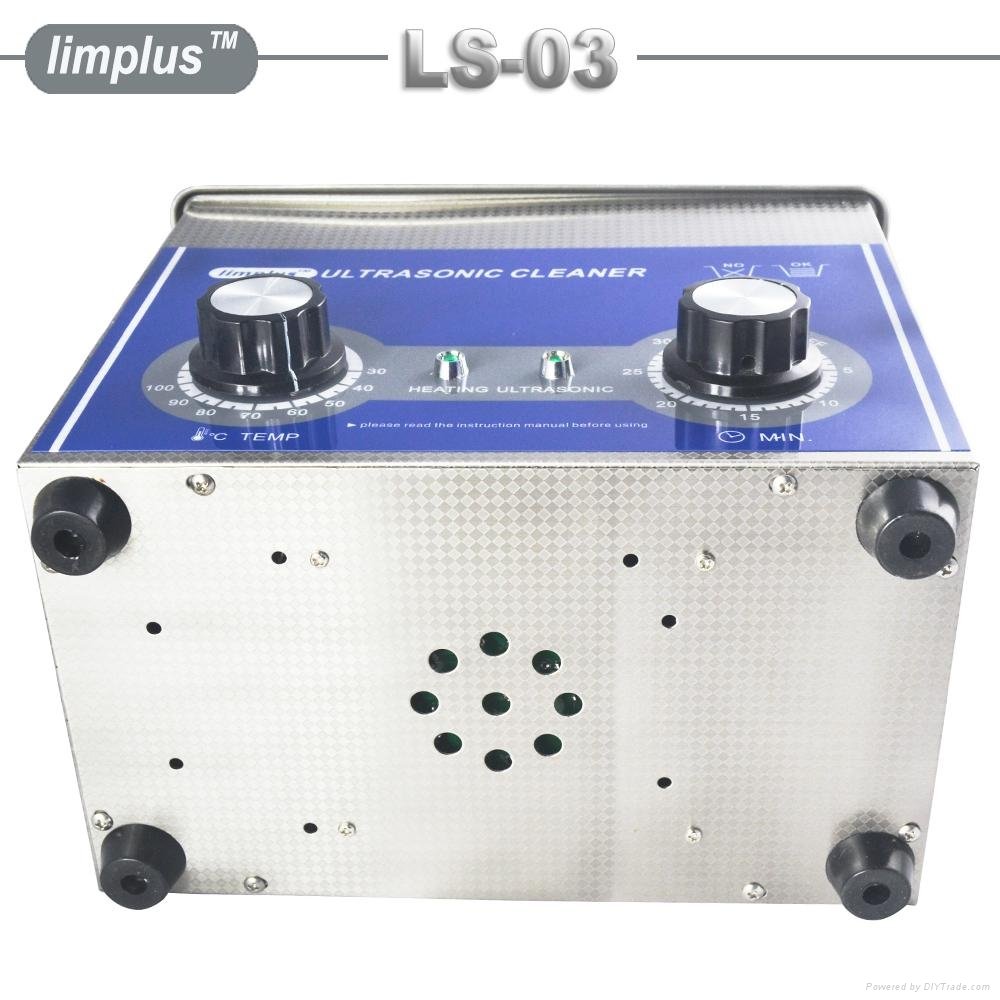 Limplus knob control ultrasonic cleaner with timer and heater 3liter 4