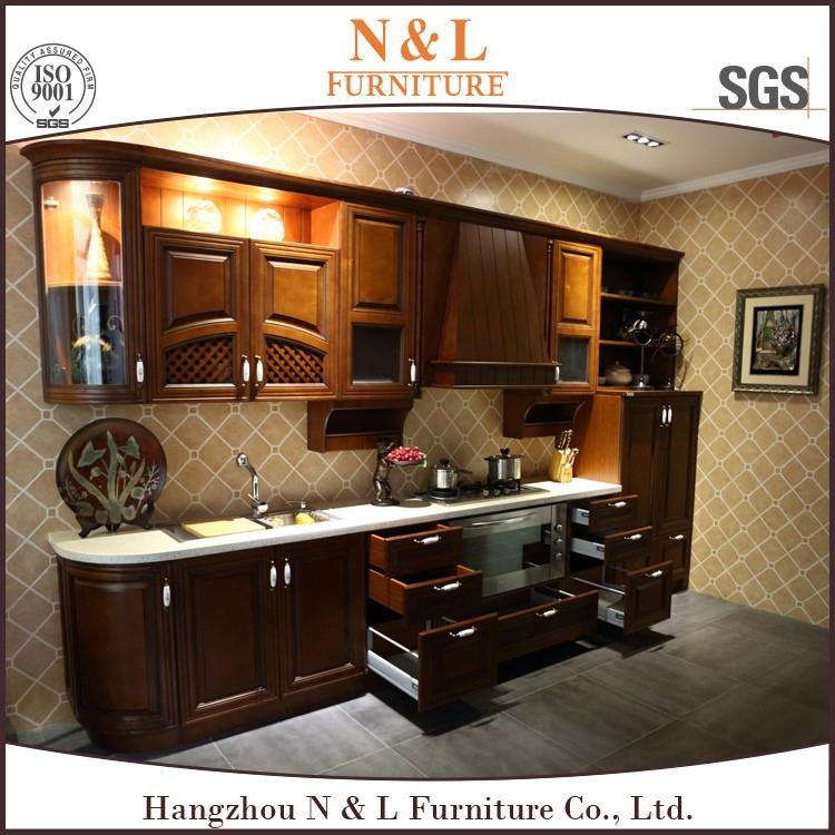 Home Furniture Solid wood Kitchen Cabinet 4