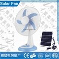 12V Solar  DC Fan WIth led light  rechargeable fan hot sell in 2016  2