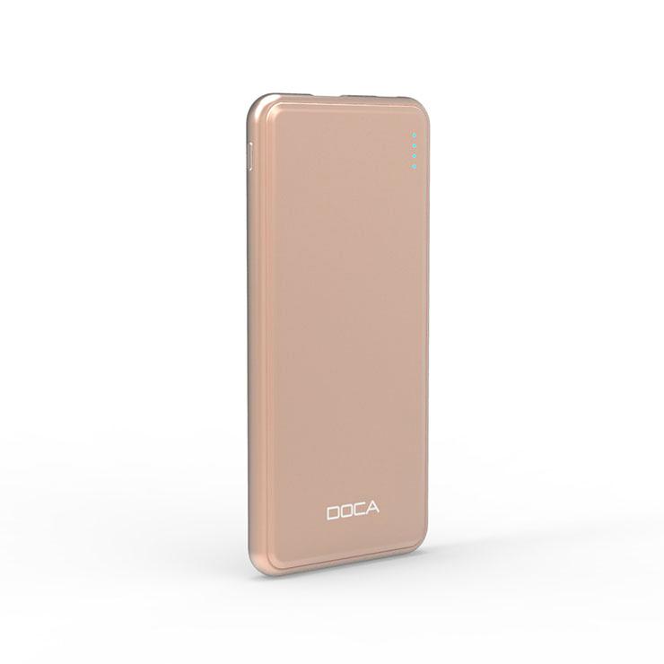 Doca D606 Ultra-thin Power Bank 5000mah Ultra-thin slim rechargeable Micro USB 5 2