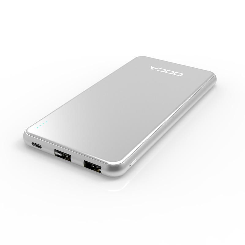 High Capacity Doca D607 10000mAh Duel Micro USB Quick Charge Power Bank 3