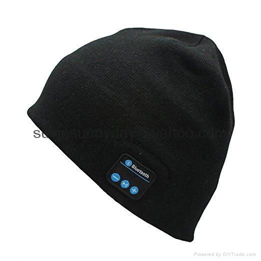 Soft Warm Beanie Hat Wireless Bluetooth Smart Cap Headset Headphone Speaker Mic