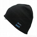 Soft Warm Beanie Hat Wireless Bluetooth Smart Cap Headset Headphone Speaker Mic 1