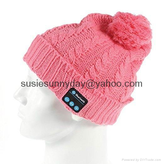 Soft Warm Beanie Hat Wireless Bluetooth Smart Cap Headset Headphone Speaker Mic 4