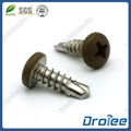 304 316 410 Stainless Steel Painted Pan Head Self Drilling Tek Screw 1