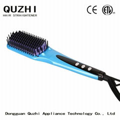 Best hair straightening brush  with negative ionic technology