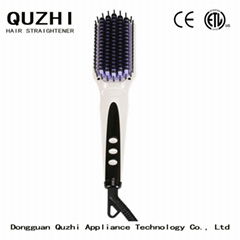 cheap hair straightener brush with anti-scald design  CETL approved