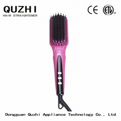 A  hair straightening brush with Shorter styling time CETL approved 