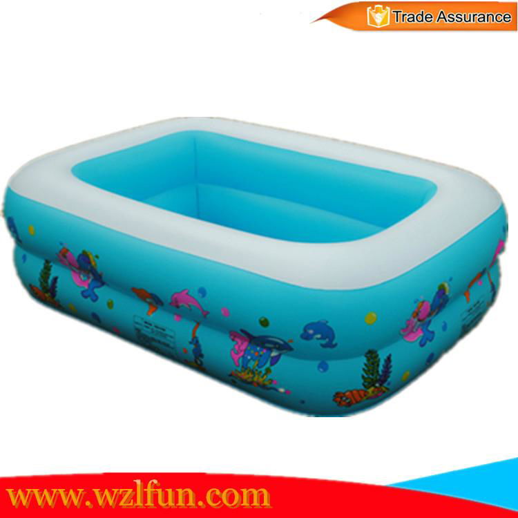 Crystal Blue Inflatable baby Pool with high quality 2