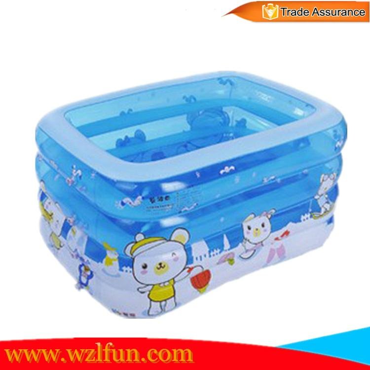 Crystal Blue Inflatable baby Pool with high quality 3