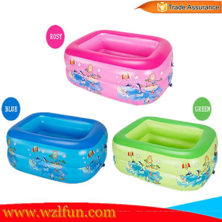 Crystal Blue Inflatable baby Pool with high quality 5