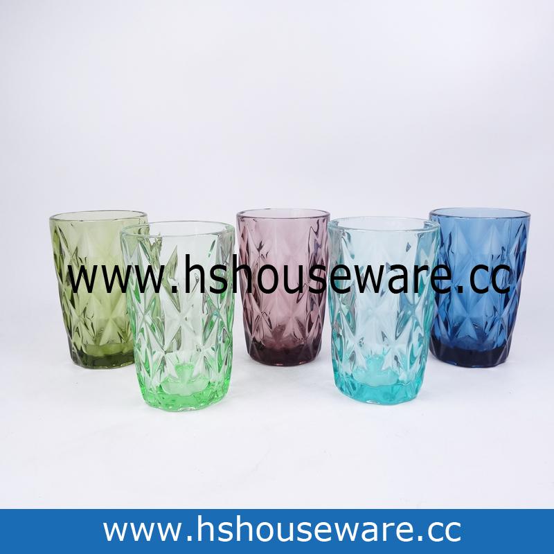 Pigment Coloured Glass Tumblers DR41184 (China Manufacturer) Cup
