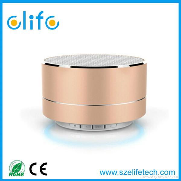 2017 metal portable mini wireless speaker with TF card 3