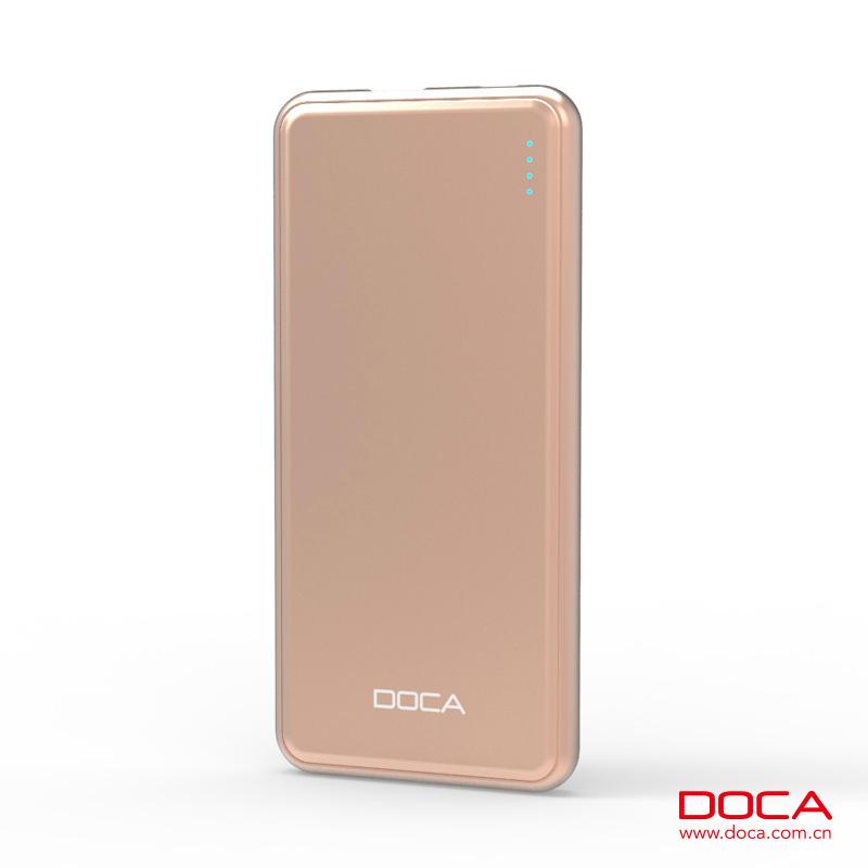 DOCA D606 5000mAh  External Battery Power Bank For Mobile Phone 