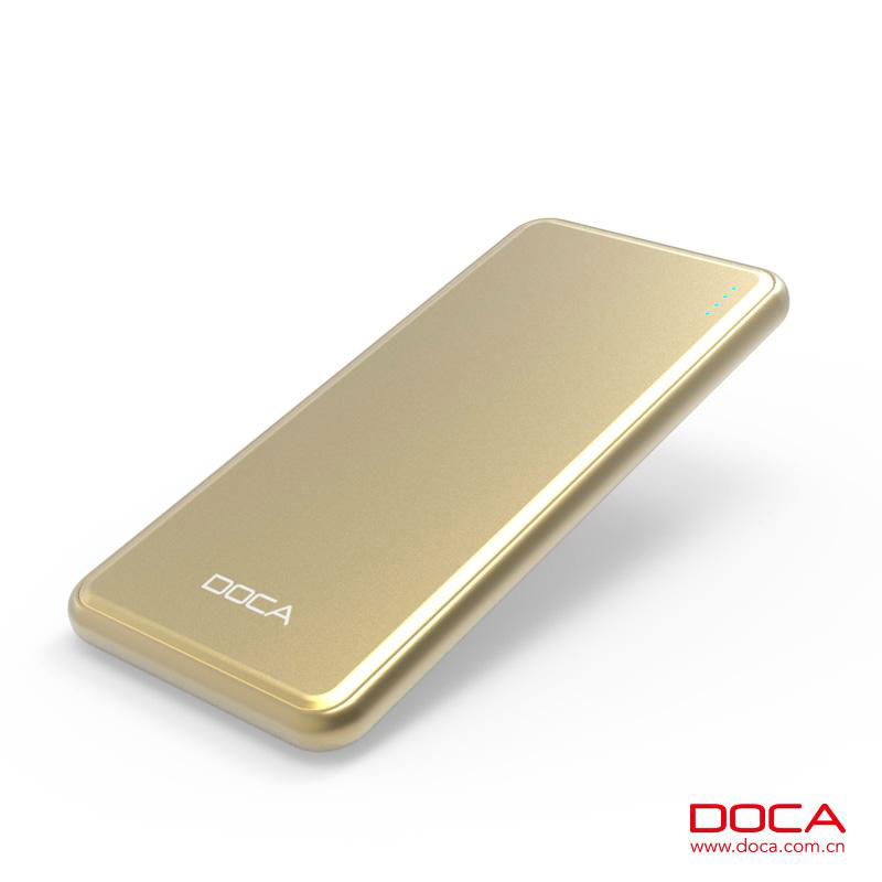 DOCA D606 5000mAh  External Battery Power Bank For Mobile Phone  2