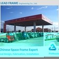 Prefab steel structure space frame petrol station 2