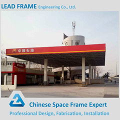 Light weight steel roofing petrol station