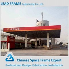 Cheap metal roofing structure petrol station