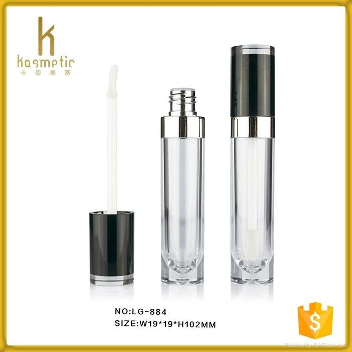 Luxury empty make your own lip gloss tube for cosmetic packaging