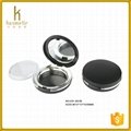 Shinny round with mirror empty compact powder case for cosmetic make up 2