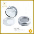 Shinny round with mirror empty compact powder case for cosmetic make up 5