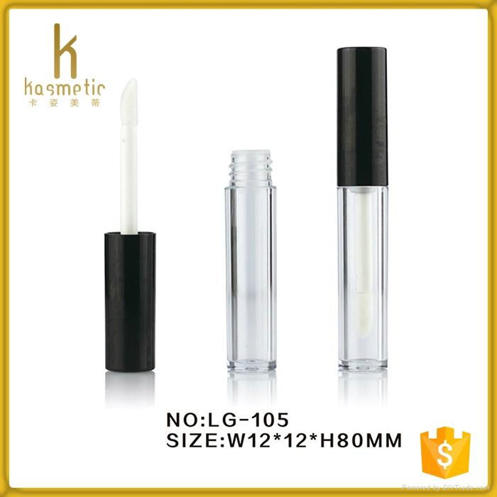 Clear lipstick tube case for empty lip packaging